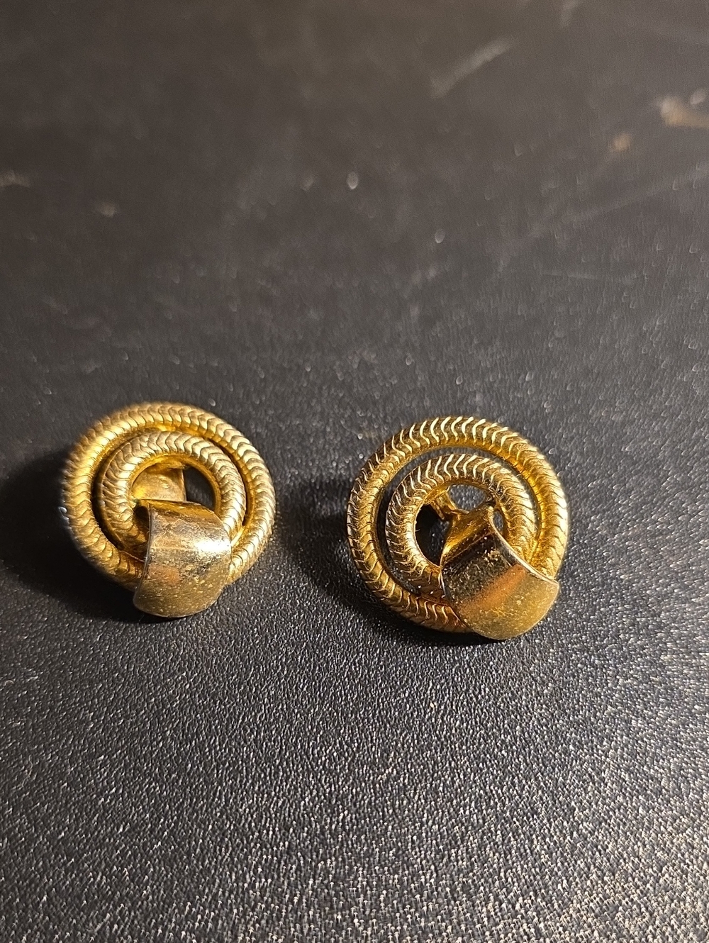Classic Gold-Tone Knot Clip-On Earrings